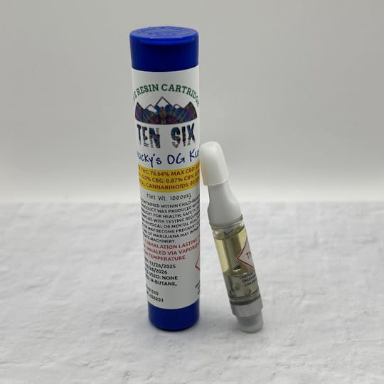 Ten Six Labs - Live Resin Cartridge | 1000mg | Chucky's OG Kush - 1