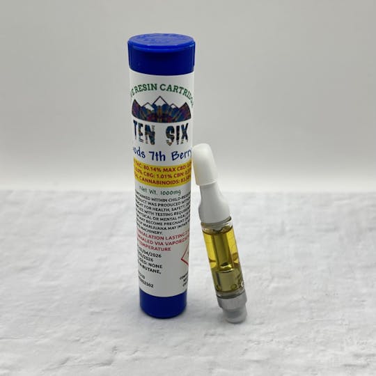 Ten Six Labs - Live Resin Cartridge | 1000mg | Gods 7th Berry - 1