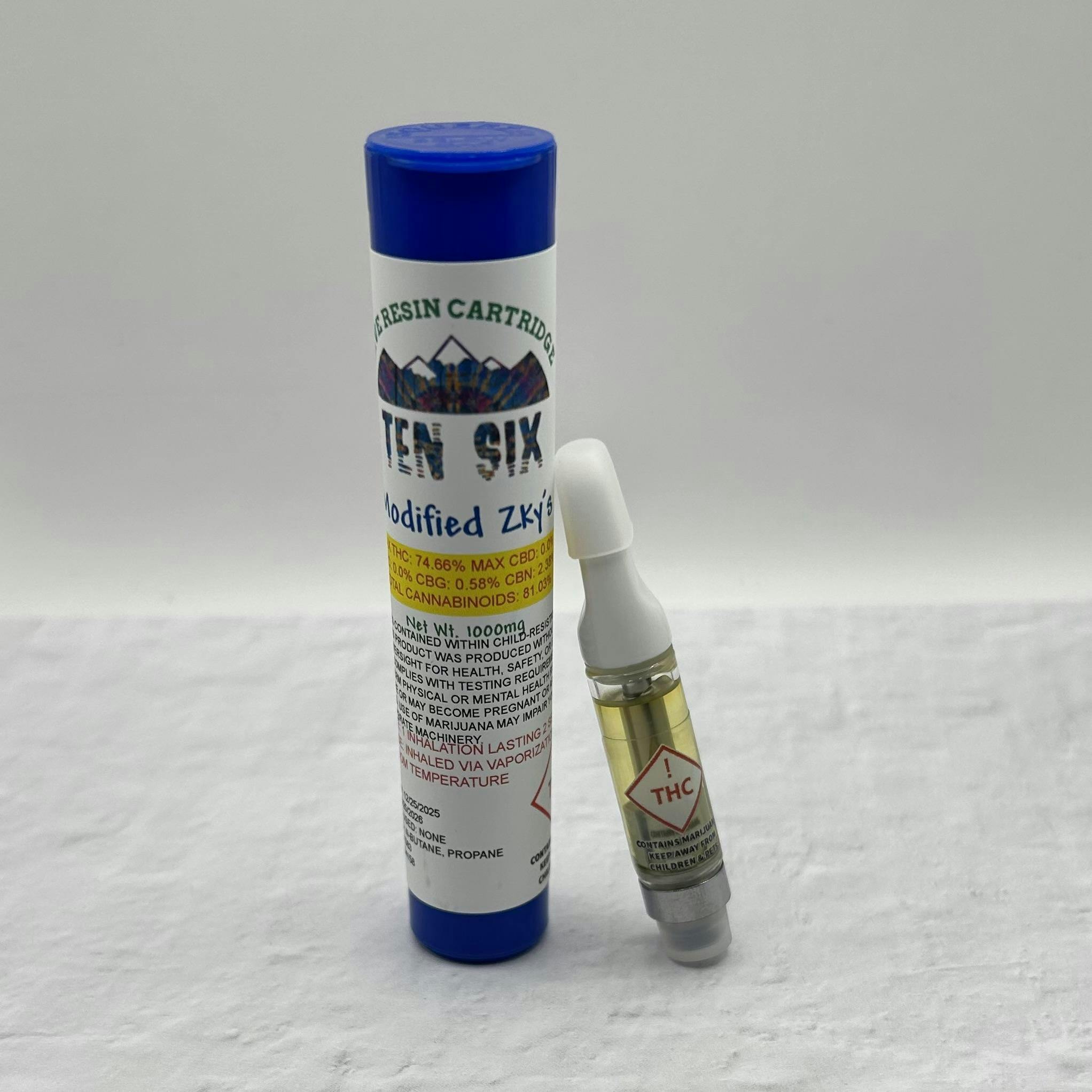 Ten Six Labs - Modified Zky's - 1000mg Live Resin Cartridge - 1