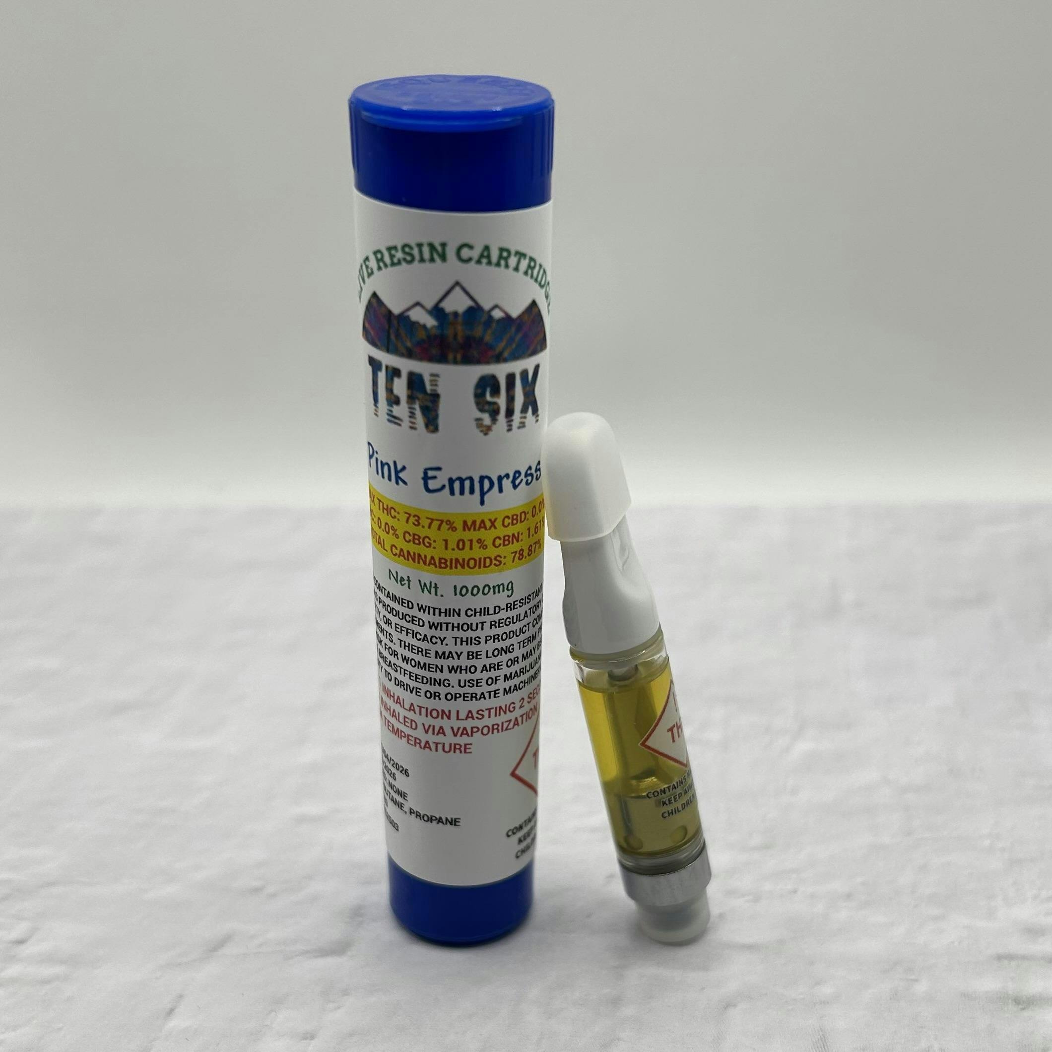 Ten Six Labs - Pink Empress - 1000mg Live Resin Cartridge - 1