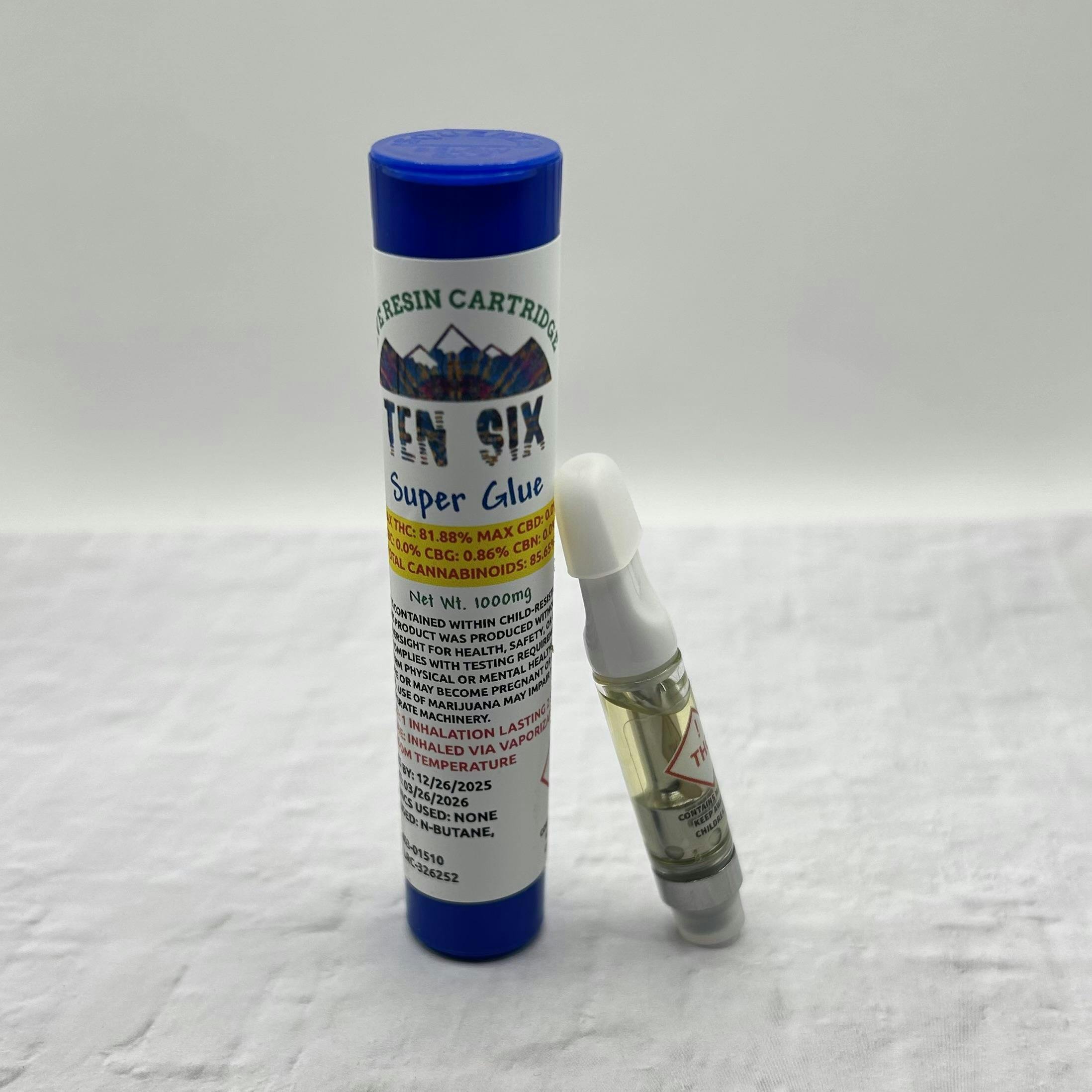 Ten Six Labs - Super Glue - 1000mg Live Resin Cartridge - 1