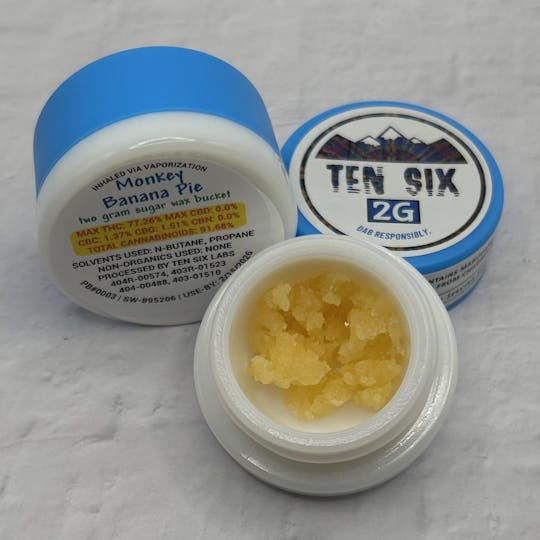 Ten Six Labs - Monkey Banana Pie - 2g Sugar Wax - 1