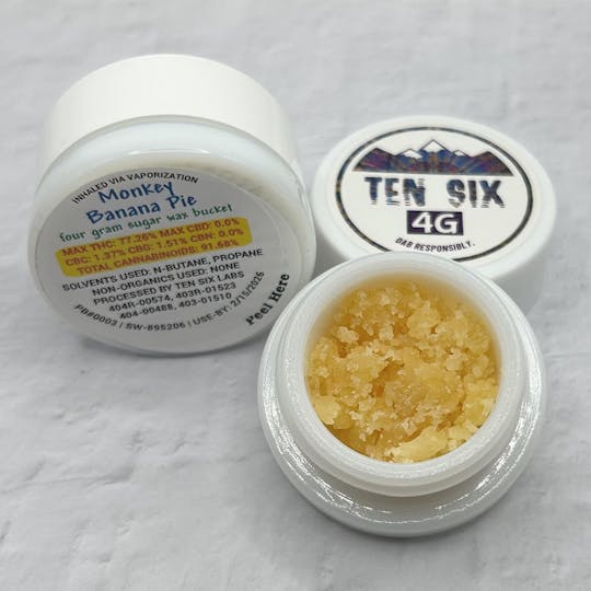 Ten Six Labs - Monkey Banana Pie - 4g Sugar Wax - 1