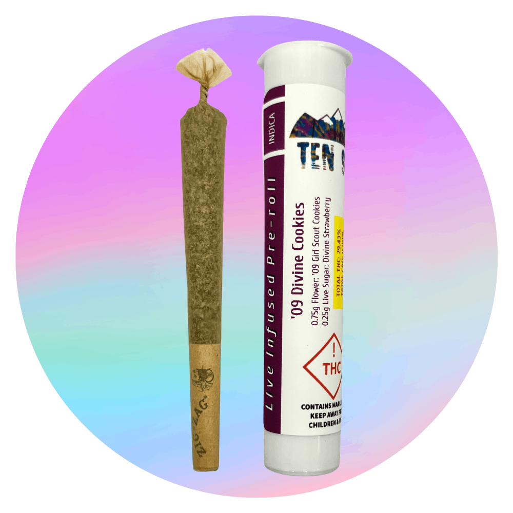 Ten Six Labs - '09 Divine Cookies - LIVE Infused Pre-roll - Indica - 1