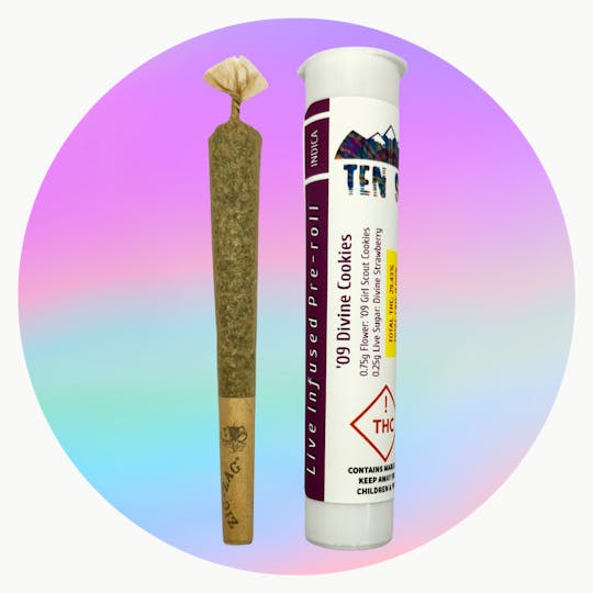 Ten Six Labs - LIVE Infused Pre-roll | Indica | '09 Divine Cookies - 1