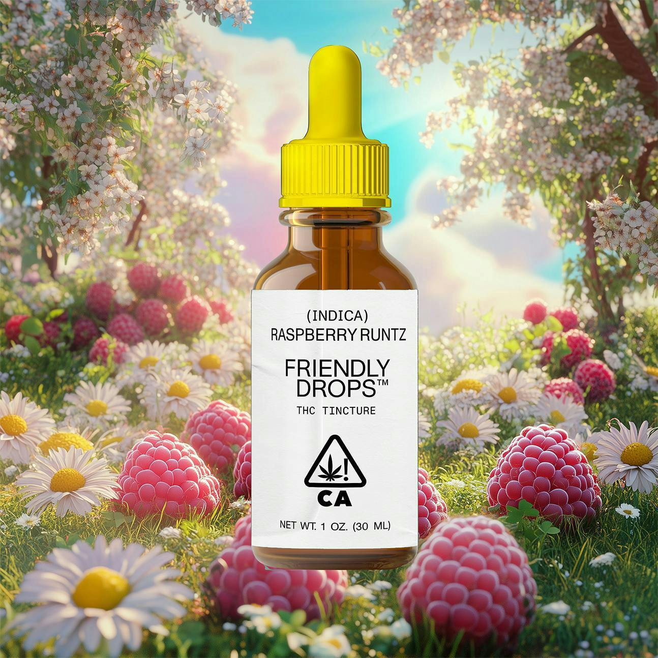 Friendly Brand - Friendly Brand | Drops | Raspberry Runtz | Tinctures | 1000mg | 30ml - 1