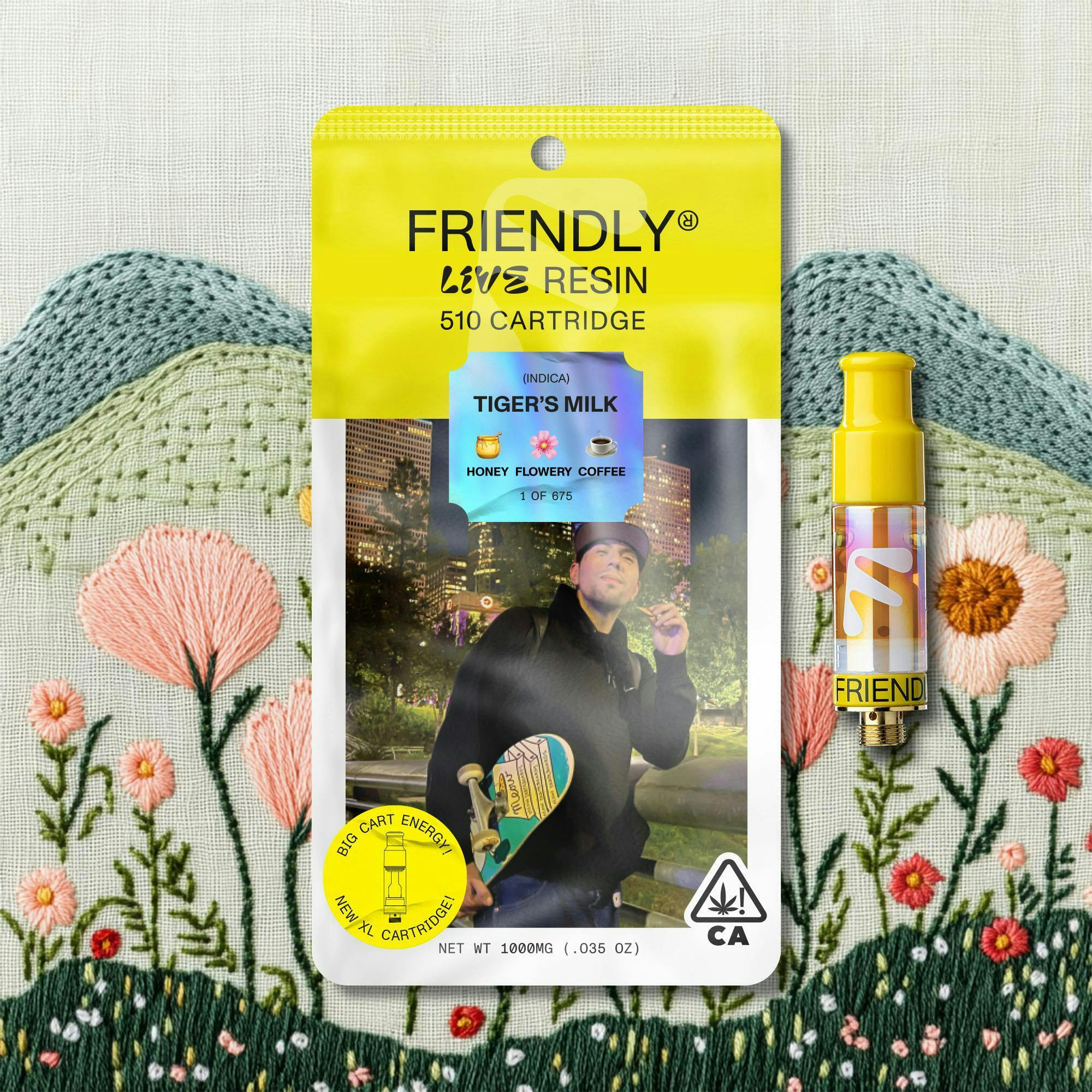 Friendly Brand - Friendly Brand | Tiger's Milk | Live Resin Cartridge | 1g - 1