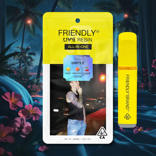 Friendly Brand - Friendly Brand | Dirty Z | Live Resin AIO | 1g - 1