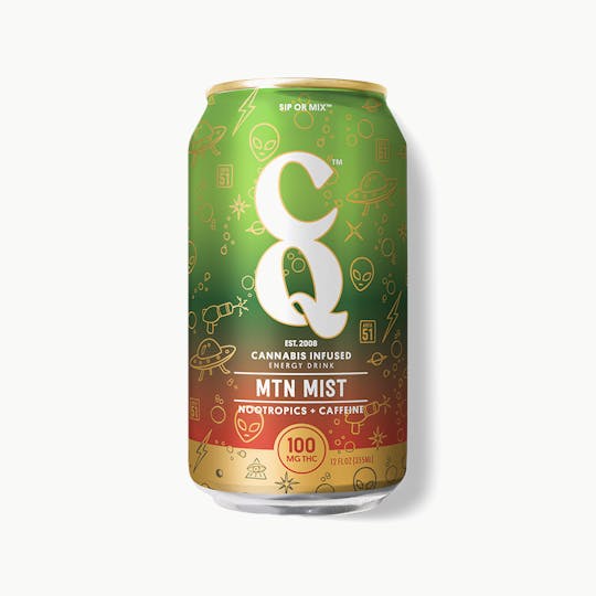 CQ Drinks - MTN MIST - 12oz - 100mg THC (Nootropics + Caffeine) - 1