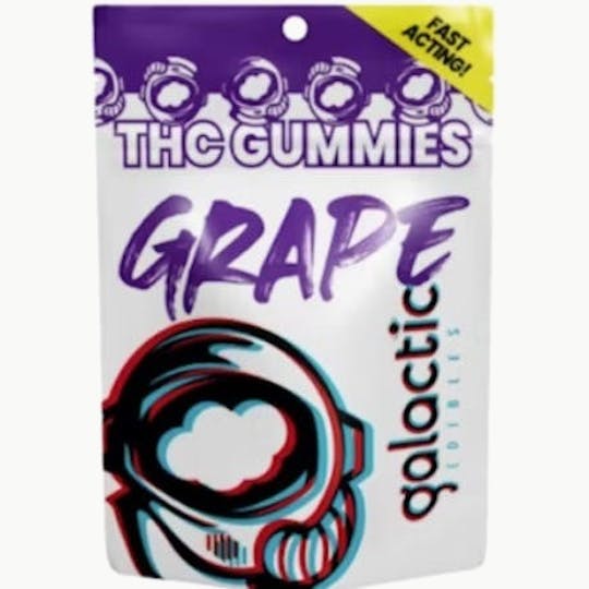 Galactic Cannabis - Grape Fast-Acting Gummies 20pk (200mg) - 1