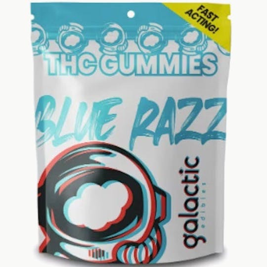 Galactic Cannabis - Blue Razz Fast-Acting Gummies 20pk (100mg) - 1