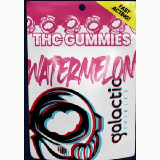 Galactic Cannabis - Watermelon Fast-Acting Gummies 20pk (100mg) - 1