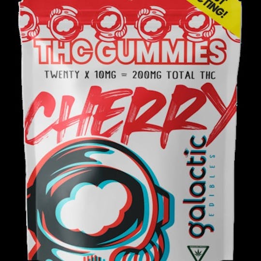 Galactic Cannabis - Cherry Fast-Acting Gummies 20pk (200mg) - 1