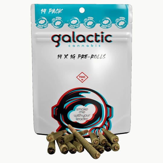 Galactic Cannabis - Donkeys in Space 14pk Pre-rolls (14g) - 1