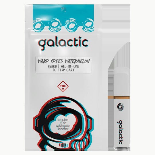 Galactic Cannabis - Warp Speed Watermelon 1g All-In-One - 1