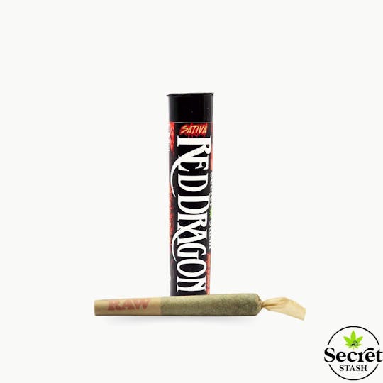 Secret Stash - Secret Stash | Full Bud Pre Roll | Red Dragon | Half Gram - 1