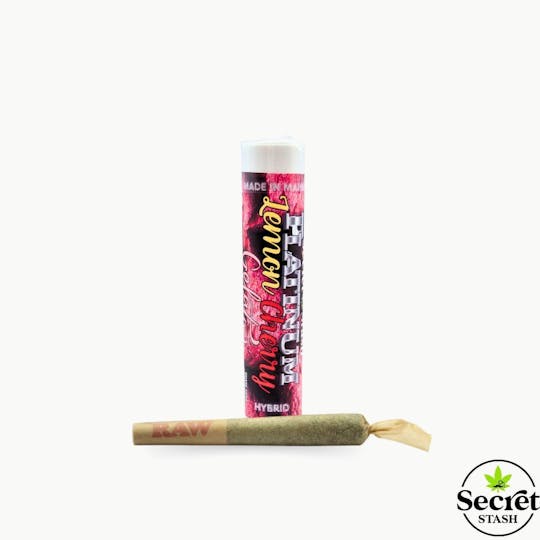 Secret Stash - Full Bud Pre Roll | Platinum Lemon Cherry Gelato | Half Gram - 1