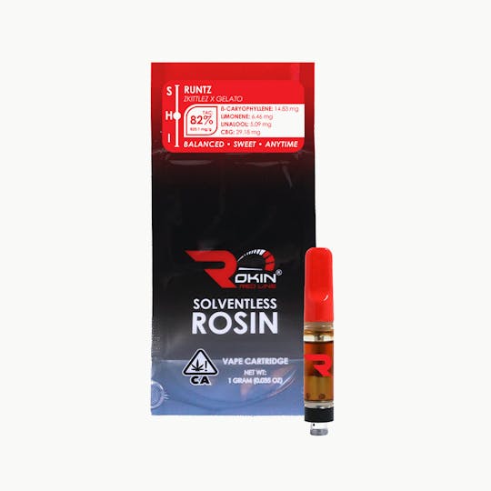 Rokin Cannabis - Rokin - Redline Rosin - Runtz - Cartridge 1.0g - 1