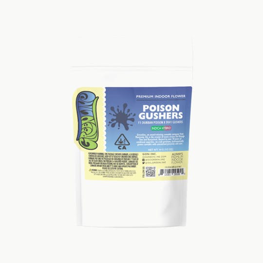 Greenline - Poison Gushers - 1/2 oz - Indoor - Indica Hybrid - 14g - 1