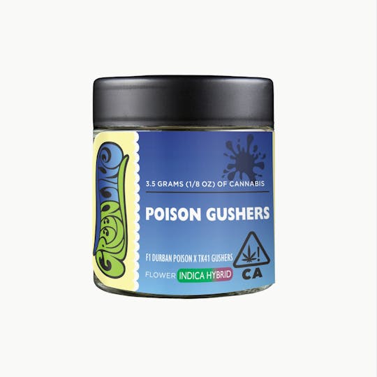 Greenline - Poison Gushers - 1/8 oz - Indoor - Indica Hybrid - 3.5g - 1