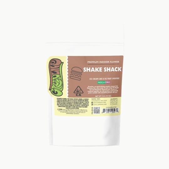 Greenline - Shake Shack - 1/2 oz - Indoor - Indica Hybrid - 14g - 1