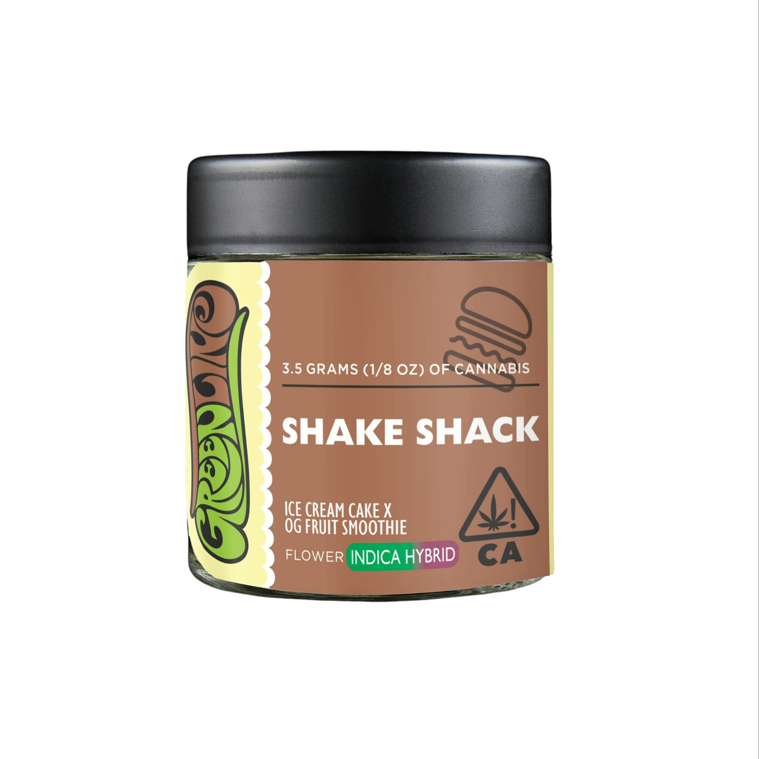 Greenline - Shake Shack - 1/8 oz - Indoor - Indica Hybrid - 3.5g - 1