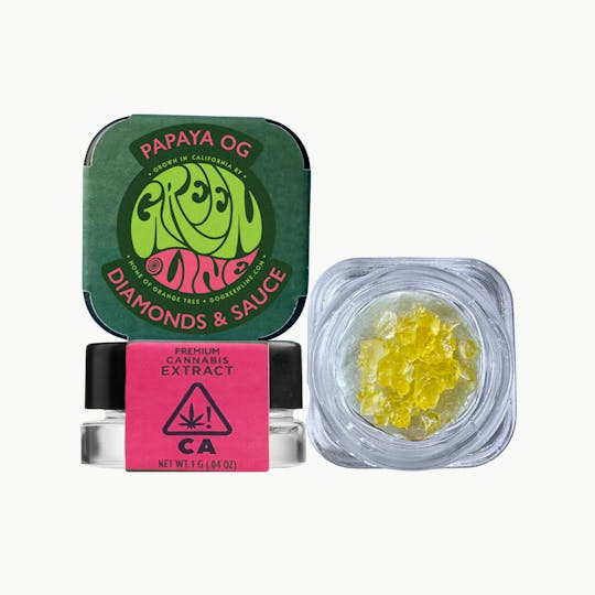 Greenline - Papaya OG - Diamonds & Sauce - Extract - Hybrid - 1g - 1