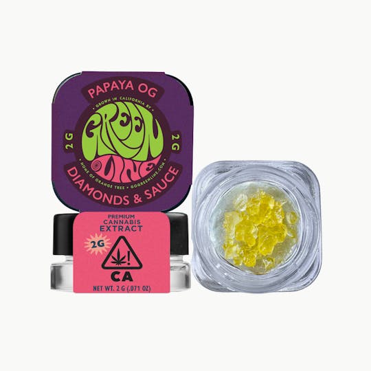 Greenline - Papaya OG - Diamonds & Sauce - Extract - Hybrid - 2g - 1