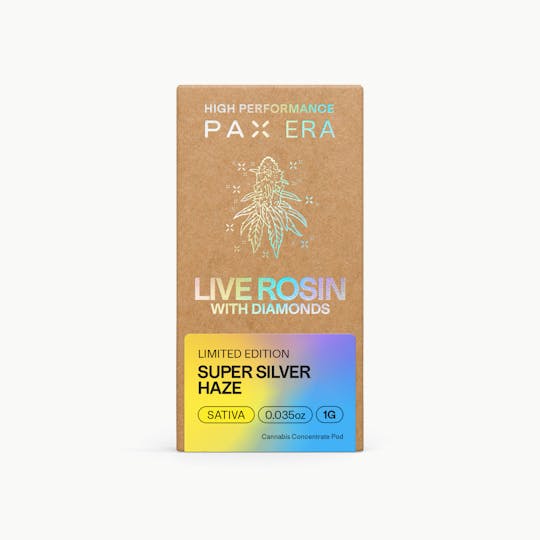 PAX - Live Rosin with Diamonds | Super Silver Haze 1g - 1