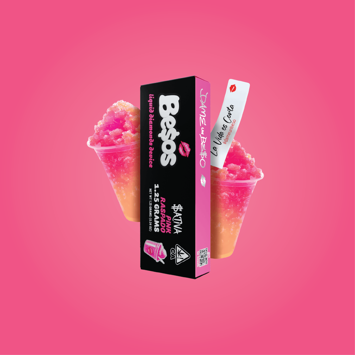 Besos - Besos | Pink Raspado | Live Diamonds Disposable | 1.25g - 1