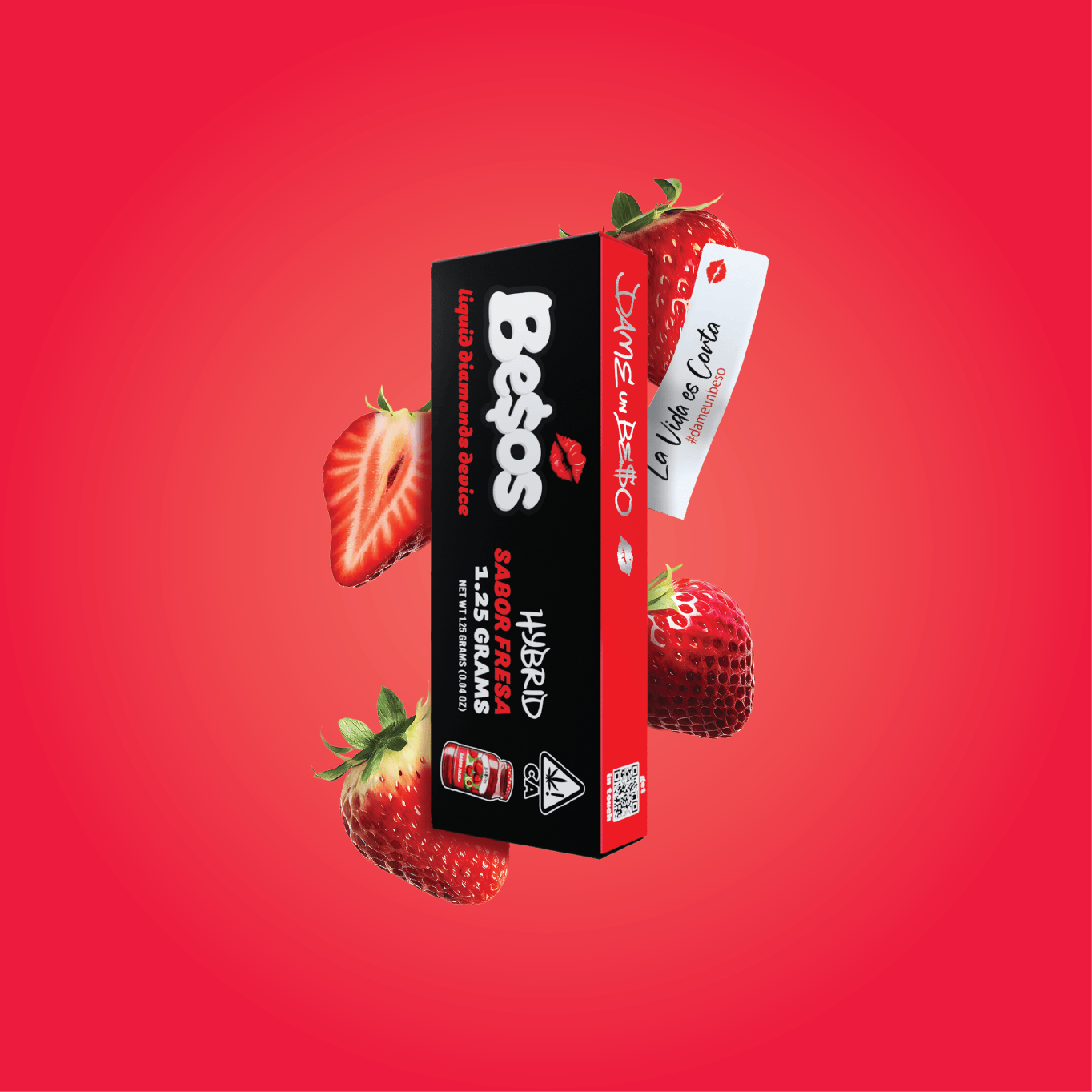 Besos - Besos | Sabor Fresa | Live Diamonds Disposable | 1.25g - 1