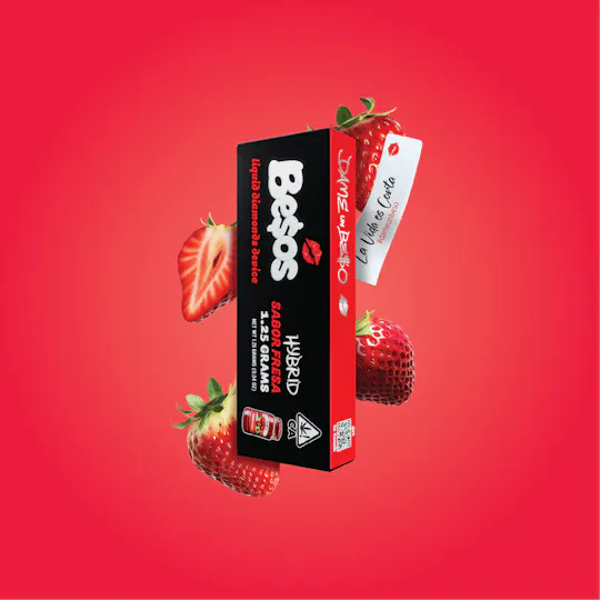 Besos - Besos | Sabor Fresa | Live Diamonds Disposable | 1.25g - 1