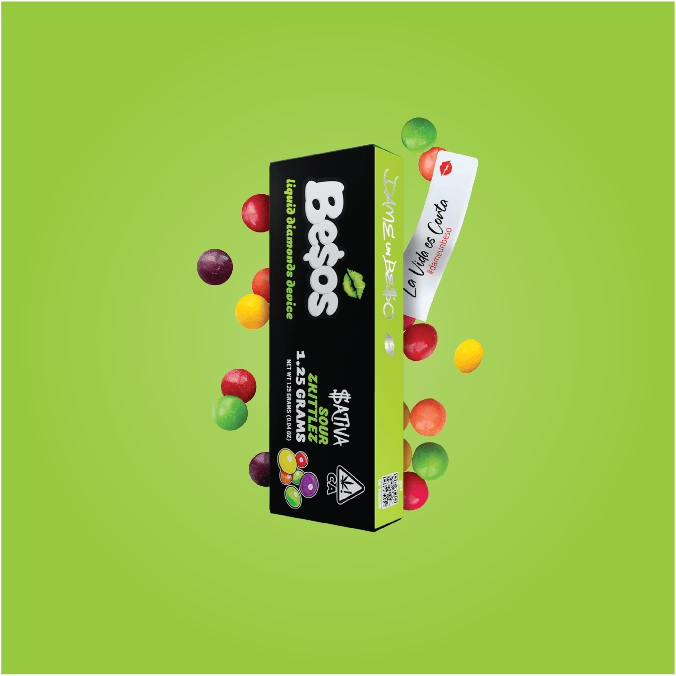 Besos - Besos | Sour Zkittlez | Live Diamonds Disposable | 1.25g - 1