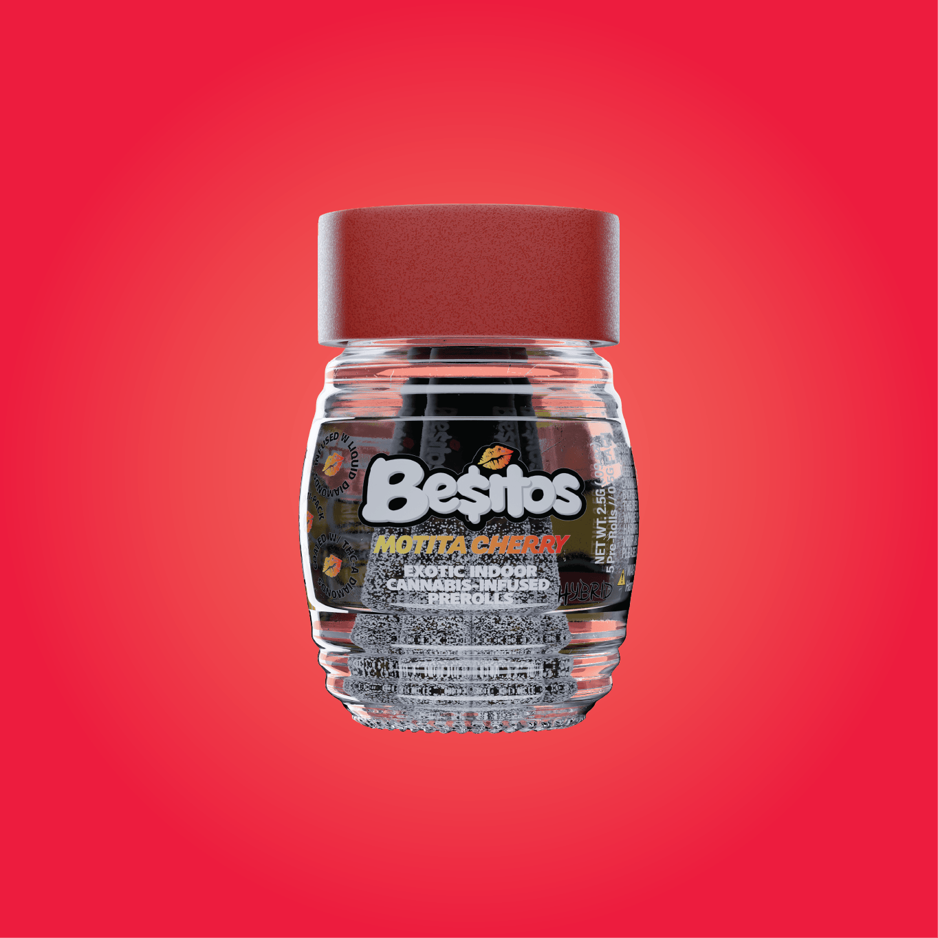 Besos - Besitos | Motita Cherry | Infused Minis | 2.5g | 5pk - 1