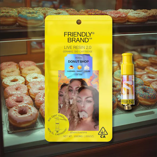 Friendly Brand - Friendly Brand | Donut Shop | Live Resin Cartridge | 1g - 1