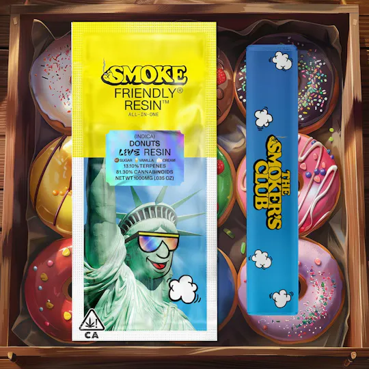 Friendly Brand - Friendly Brand x The Smoker's Club | Donuts | Live Resin AIO | 1g - 1