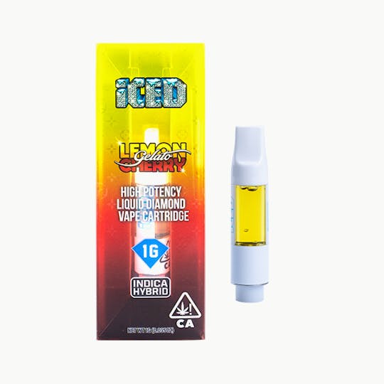 ICED - Lemon Cherry Gelato Vape Cartridge - 1g - - 1