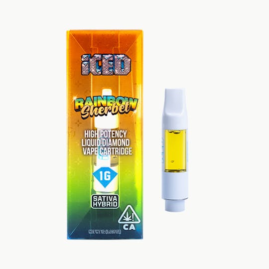 ICED - Rainbow Sherbet Vape Cartridge - 1g - - 1