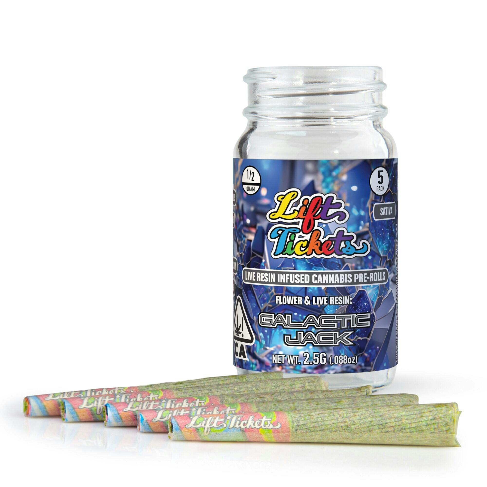 Lift Tickets - Galactic Jack - Infused Pre-Roll 5-Pack - 1