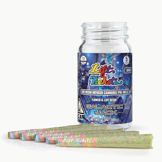 Lift Tickets - Galactic Jack - Infused Pre-Roll 5-Pack - 1