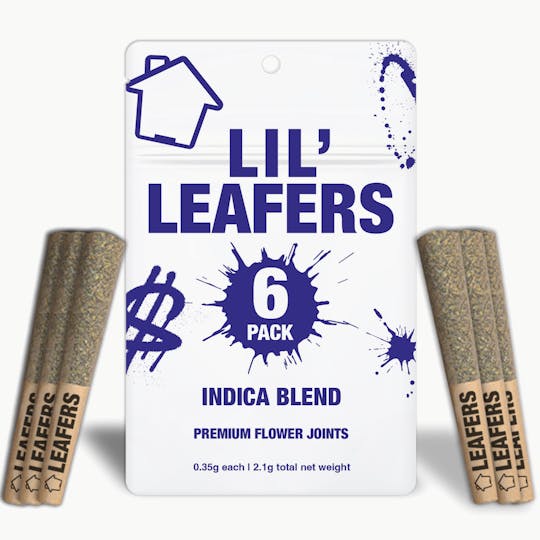 Leafers - LIL' Leafers Indica Blend 6-Pack of .35g Joints - 1