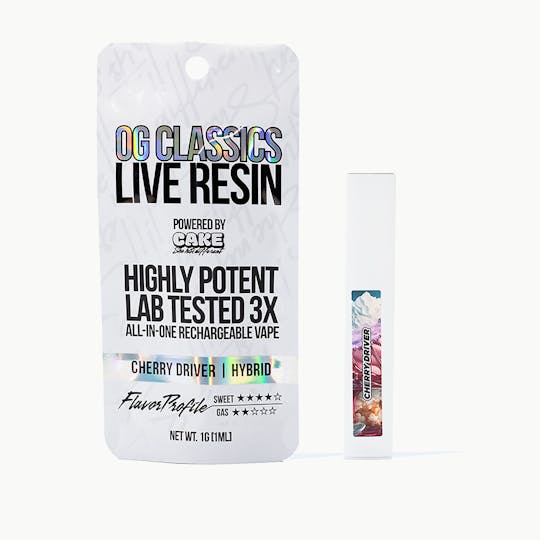 CAKE she hits different - Cherry Driver - 1G - Hybrid - OG Classics Live Resin - 1