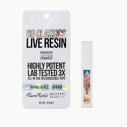 CAKE she hits different - Rainbow Rtz - 1G - Hybrid - OG Classics Live Resin - 1