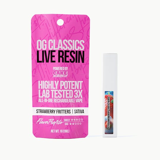 CAKE she hits different - Strawberry Fritters - 1G - Sativa - OG Classics Live Resin - 1