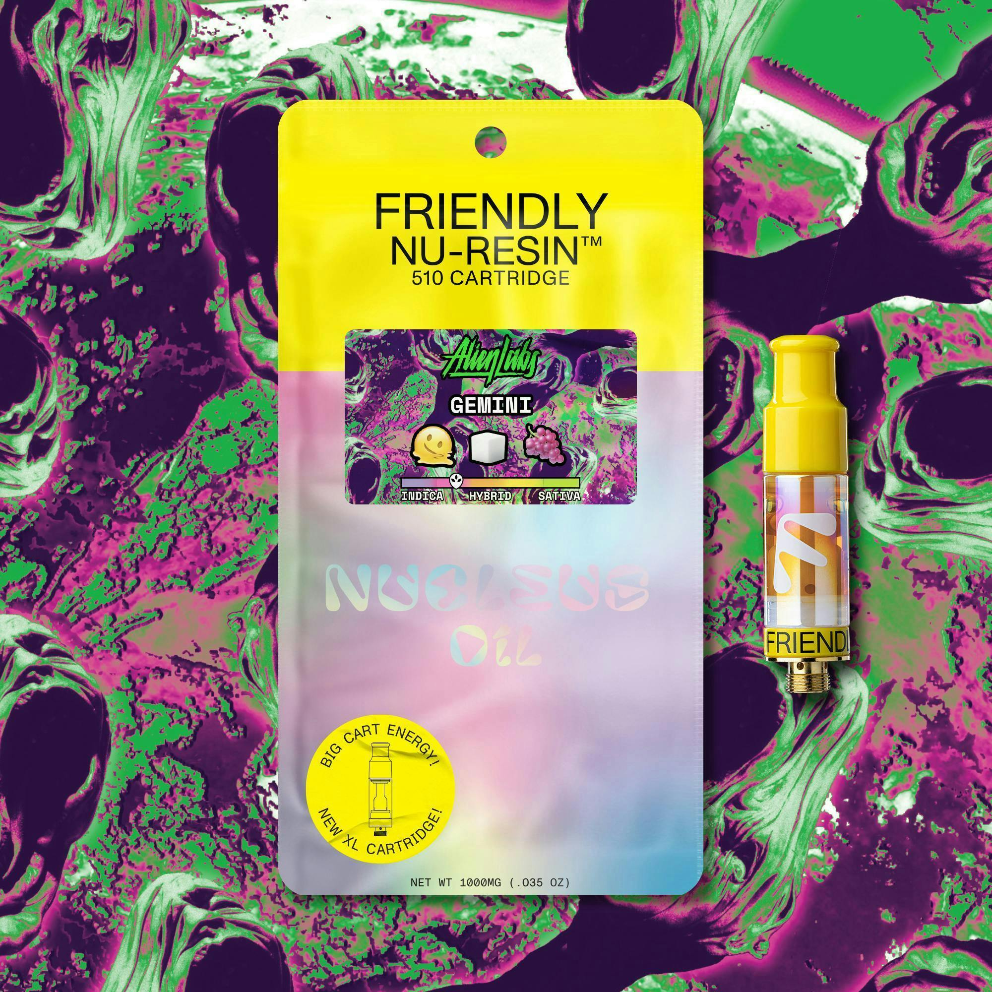 Friendly Brand - Friendly Brand x Alien Labs | Gemini | Cured Nuresin Cartridge | 1g - 1