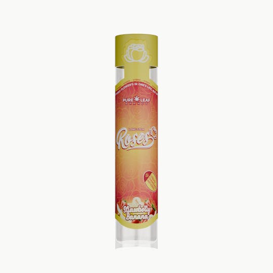 Roses - STRAWBERRY BANANA Roses Long Stem Hybrid 1G | Liquid Diamond Infused - 1