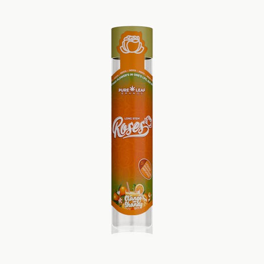 Roses - ORANGE SHANDY Roses Long Stem Indica 1G | Liquid Diamond Infused - 1