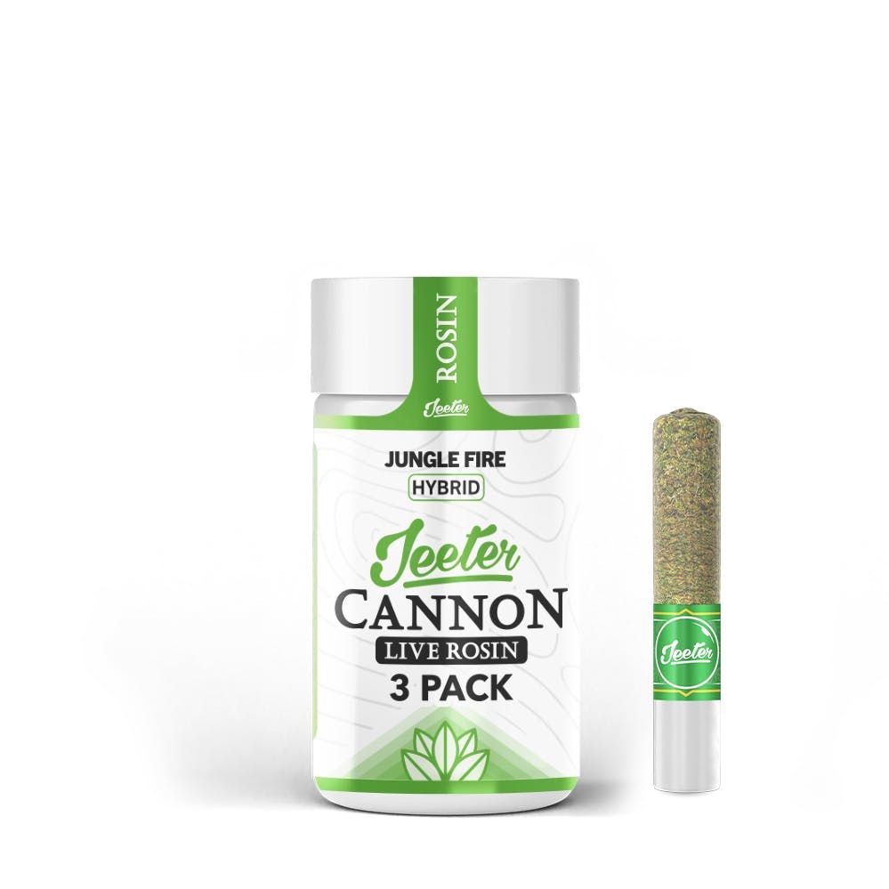 Jeeter - Jeeter | Jungle Fire | Live Rosin Cannons | Infused Minis | 0.5g each | 3pk - 1