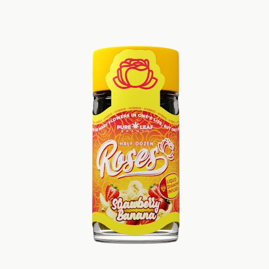 Roses - STRAWBERRY BANANA Roses 6 Pack Hybrid | Liquid Diamond Infused|3.6G(.6g ea) - 1