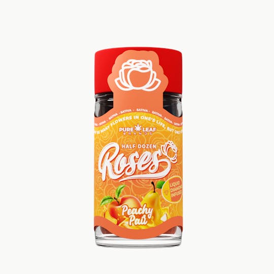Roses - PEACHY PAIR Roses 6 Pack Sativa | Liquid Diamond Infused|3.6G(.6g ea) - 1